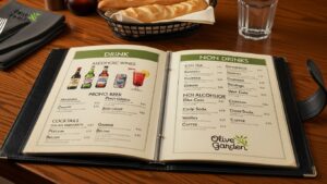 Olive Garden Drink Menu