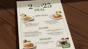 Olive Garden Menu 2 For 25 Deal