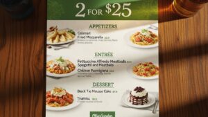 Olive Garden Menu 2 For 25 Deal