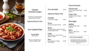 Olive Garden Menu 2025