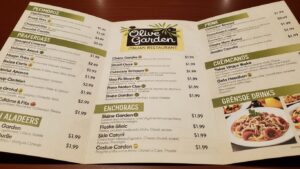 Olive Garden Menu Prices