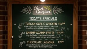 Olive Garden Menu Specials