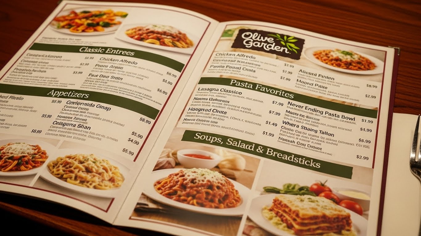 Olive Garden Menu With Prices