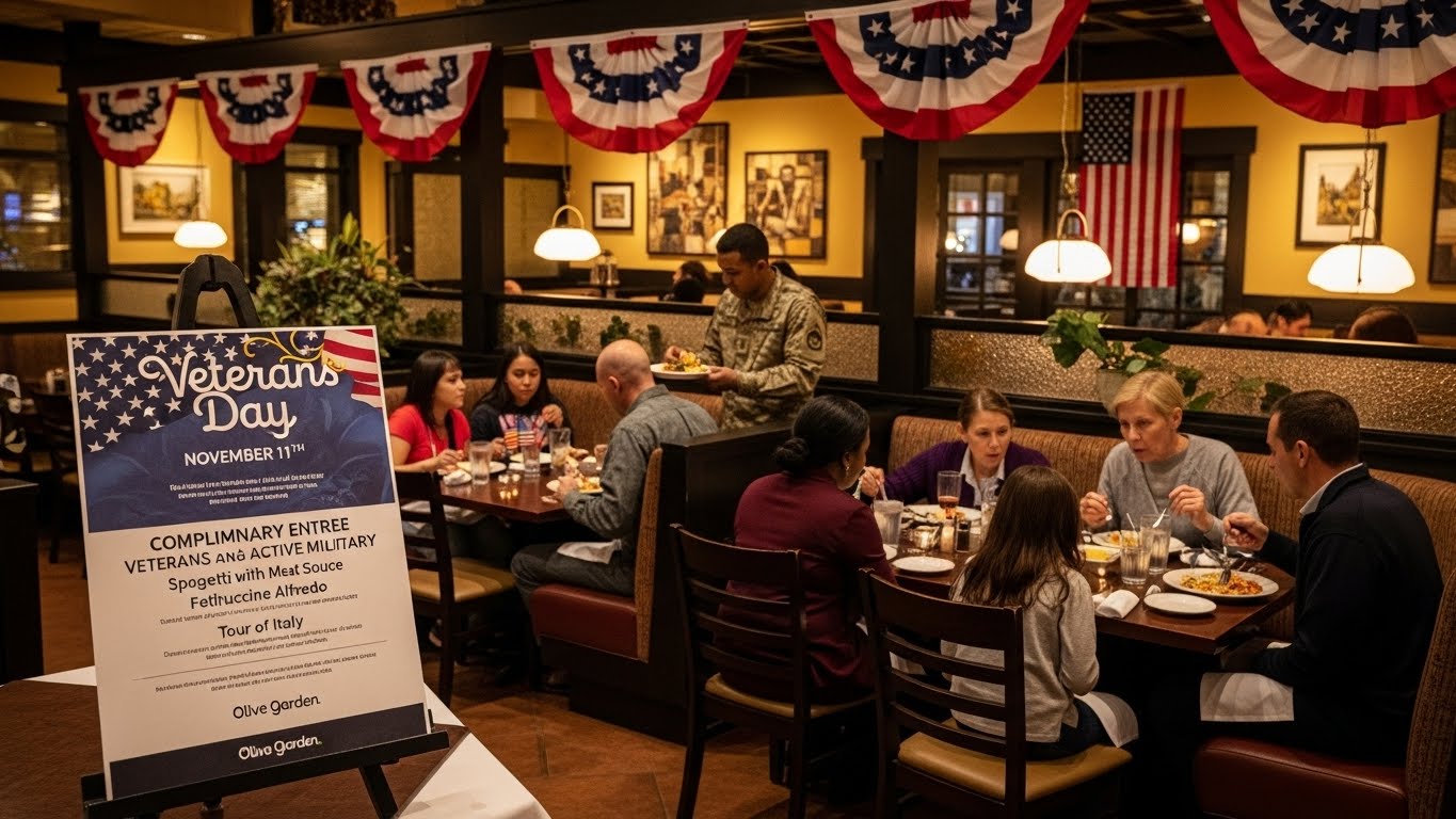 Olive Garden Veterans Day Menu