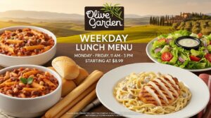 Olive Garden Weekday Lunch Menu